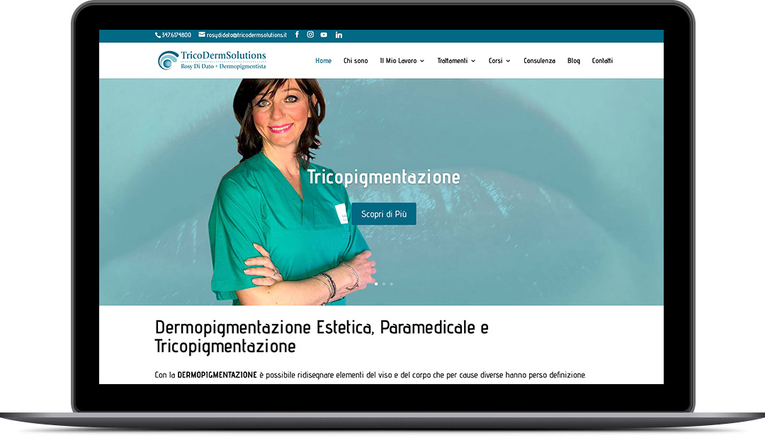 Sviluppo Sito Web in Ottica SEO per Tricodermsolutions | OMEGA22